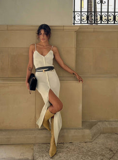 product Princess Polly Asymmetric Neckline  Casa Maxi Dress Cream