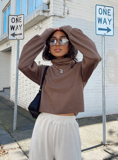 Elliott Sweater Brown Princess Polly  regular 