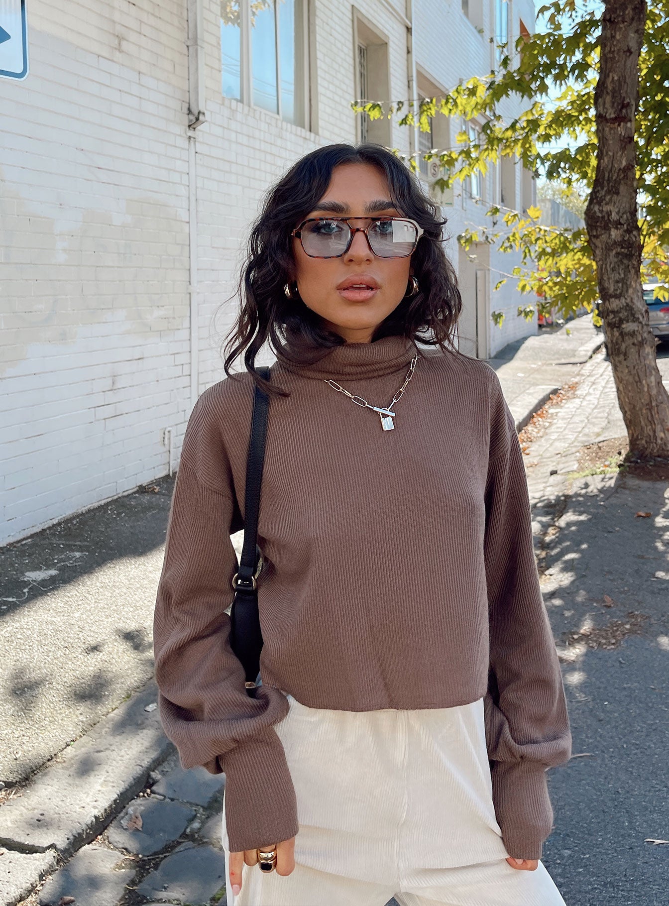 Elliott Sweater Brown Princess Polly  regular 