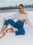 front view of model wearing Princess Polly Zaire Mom Denim Jeans High Waisted 