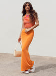 product Harriette Maxi Skirt Orange Princess Polly  Maxi 