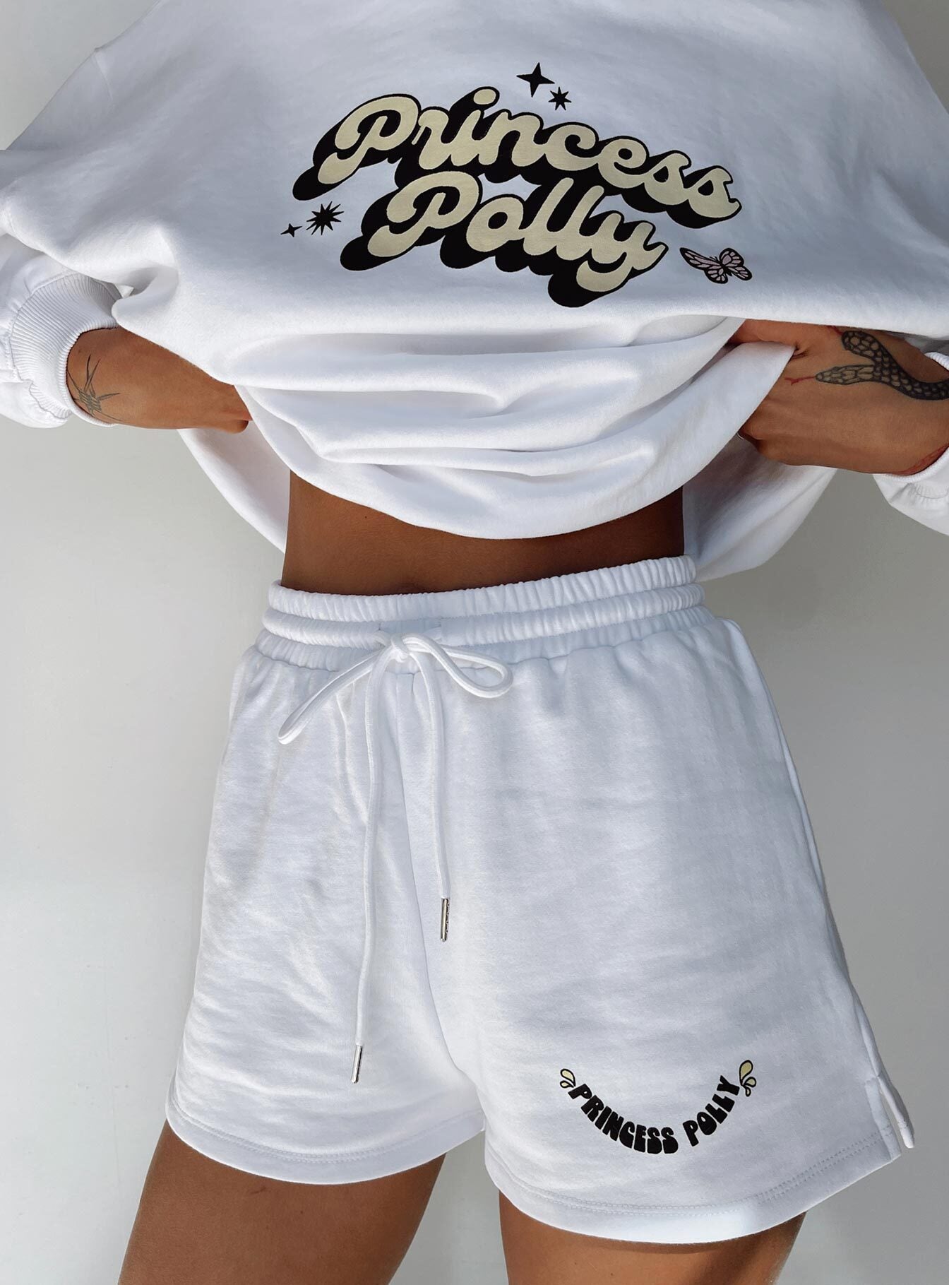 Princess Polly Chloe Shorts White