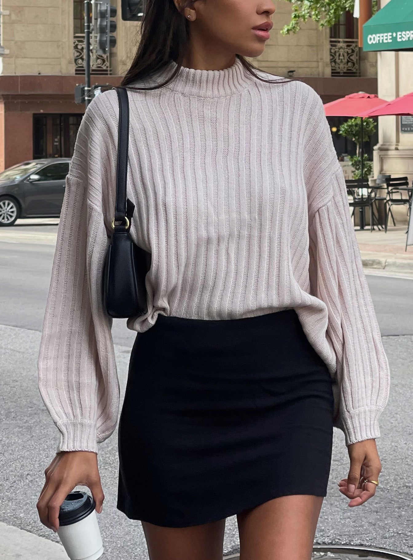 Innerbloom Oversized Sweater Beige Princess Polly  long 