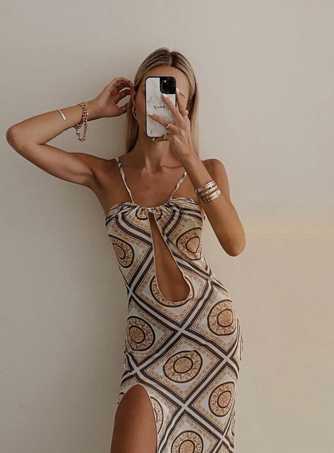 product Princess Polly Crew Neck  Jagger & Stone The Paris Maxi Dress Multi