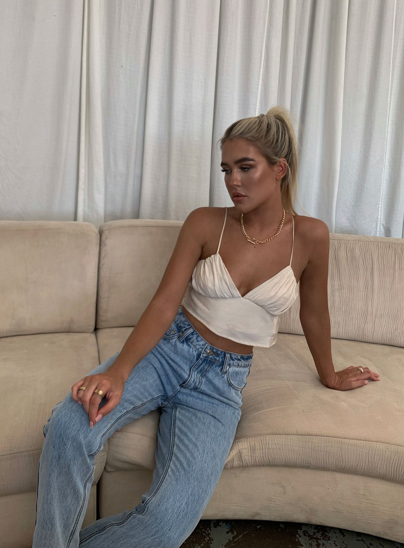 product Princess Polly Sleeveless Asymmetric Neckline  Jessa Top