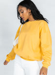 Charlotte Crewneck Sweatshirt Yellow