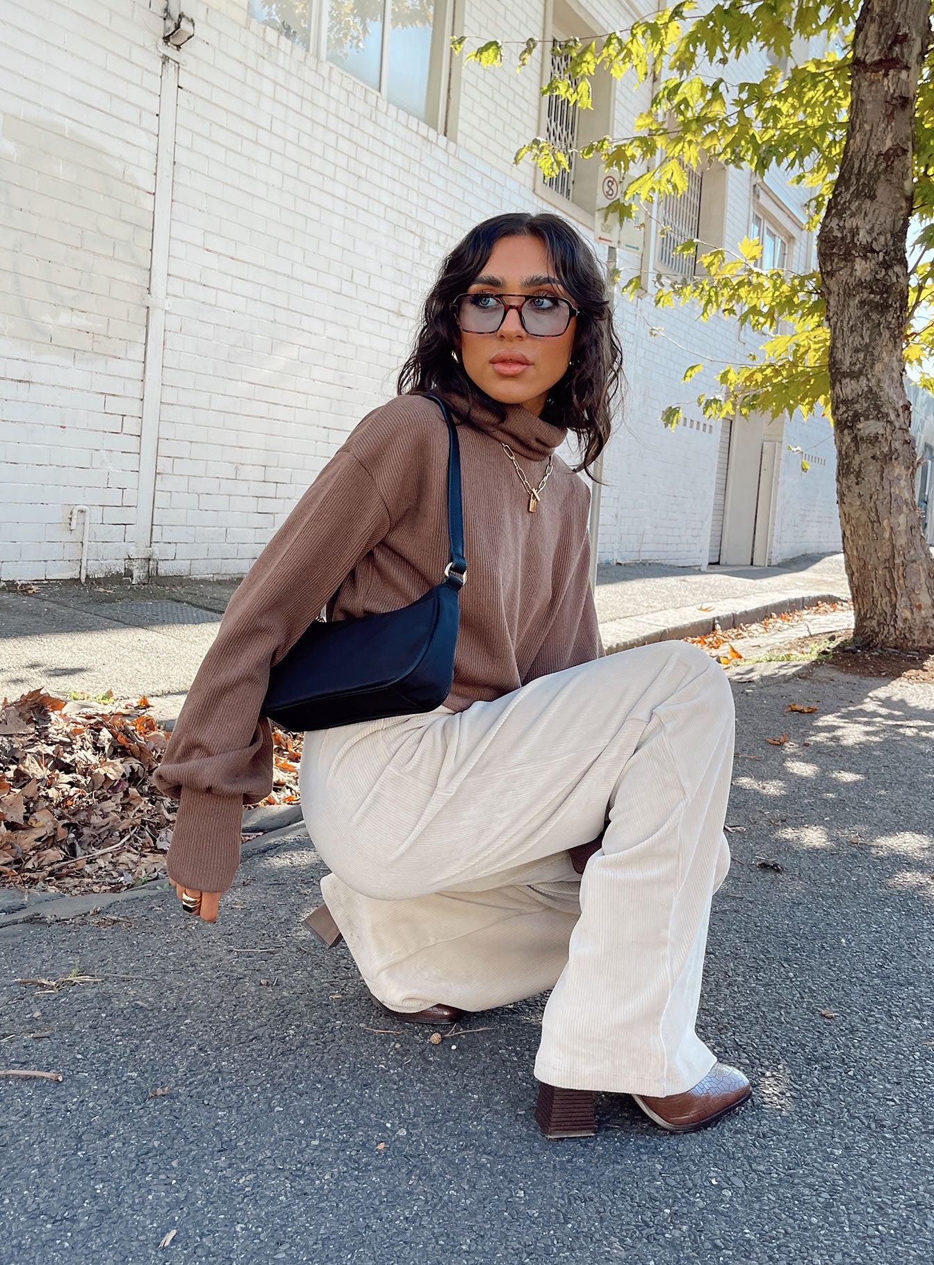 Elliott Sweater Brown Princess Polly  regular 