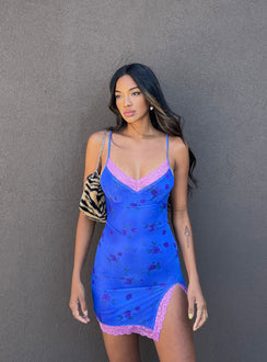 front view of model wearing Princess Polly Motel Coti Dress Lilac Rose 