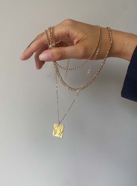 Picaso Necklace Set Gold