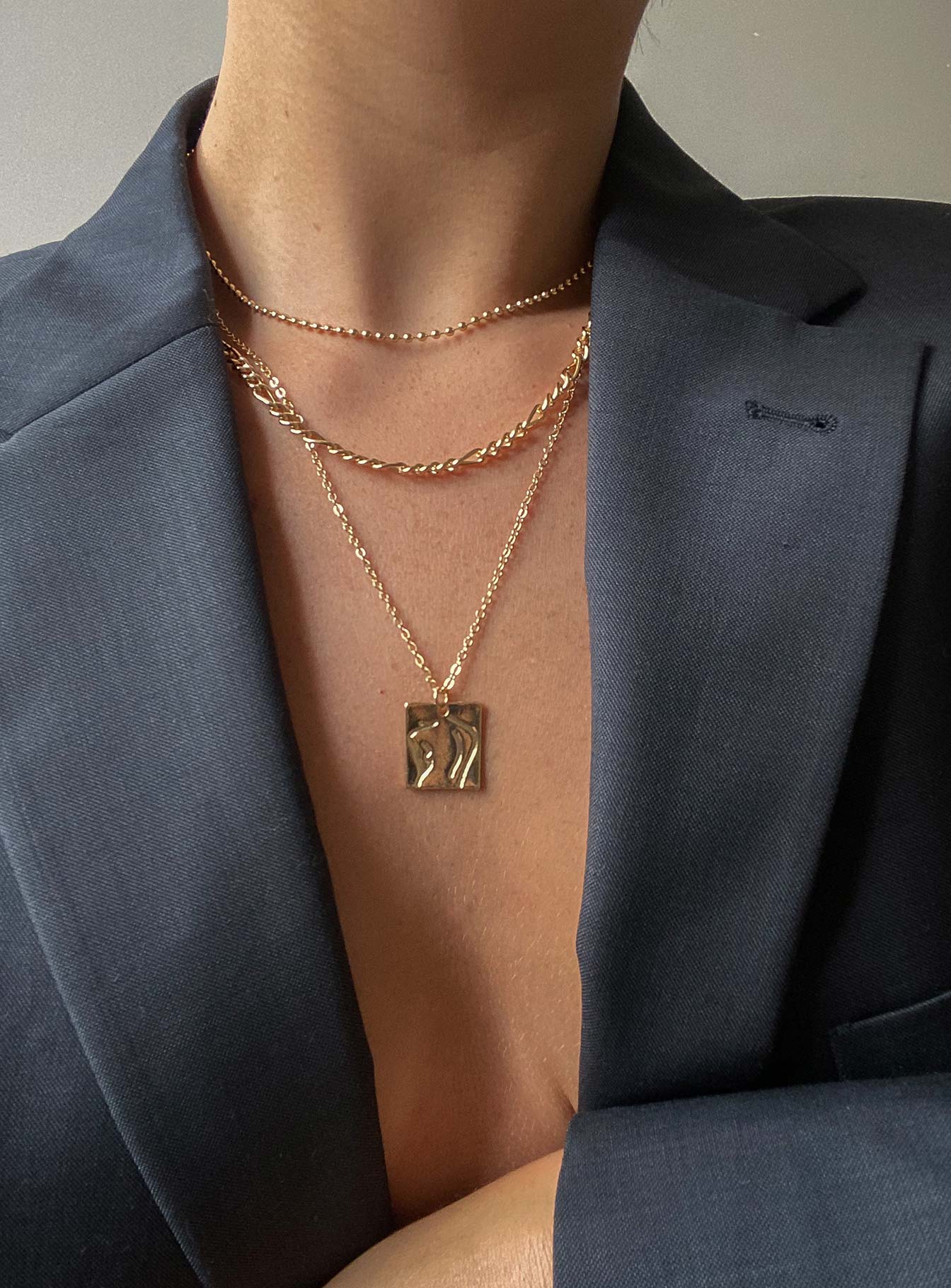 Picaso Necklace Set Gold