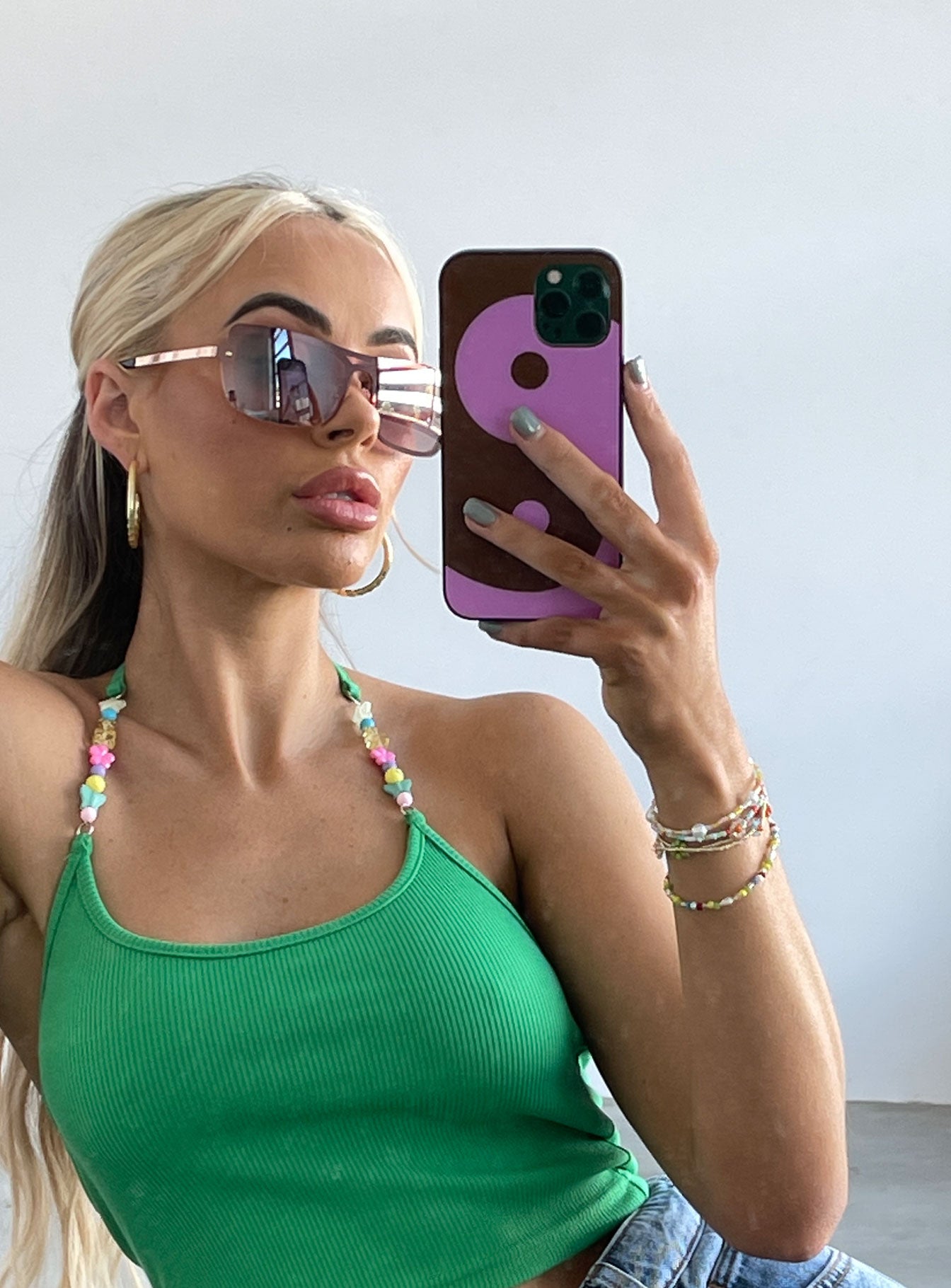 Peace Train iPhone Case Brown / Pink