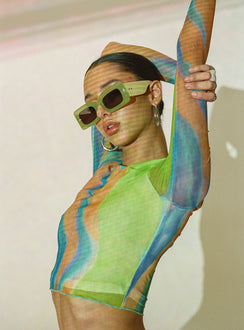 Sunset Daze Sunglasses Green