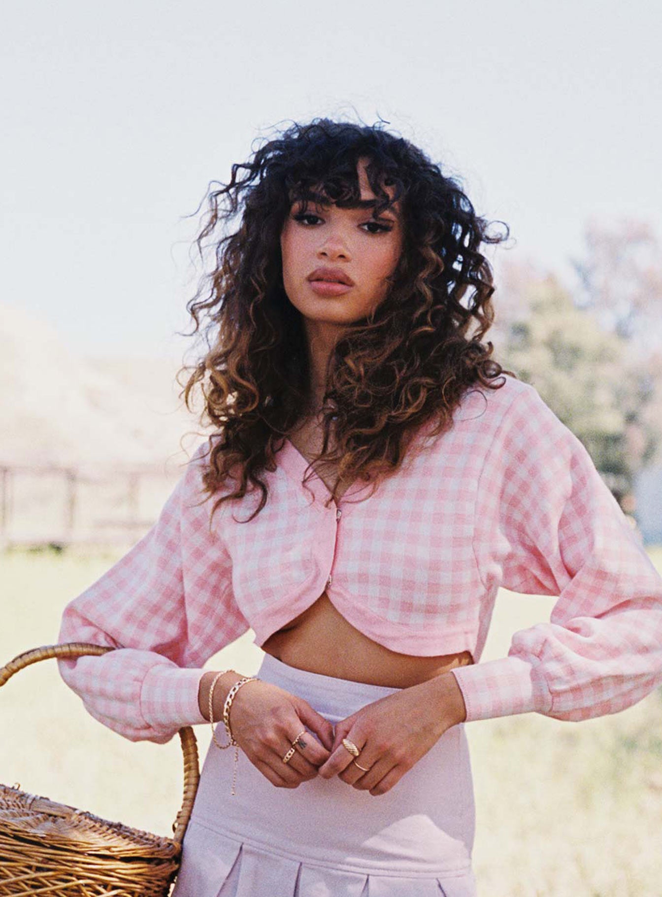 Rosalie Cropped Cardigan Pink