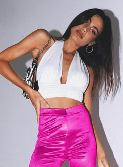 back view of model wearing Princess Polly Kylie Top White 