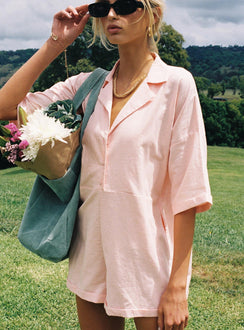 Sinclair Romper Pink