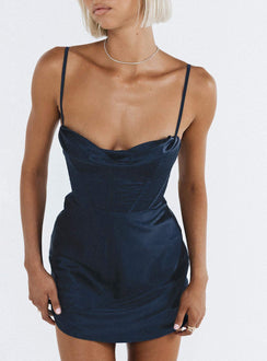 product Princess Polly Cowl Neck  Spotlight Mini Dress Navy