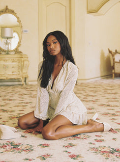 String Of Love Romper Beige