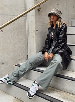 product Princess Polly  Titius Pant Grey Pinstripe