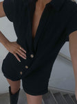 Vixen Romper Black