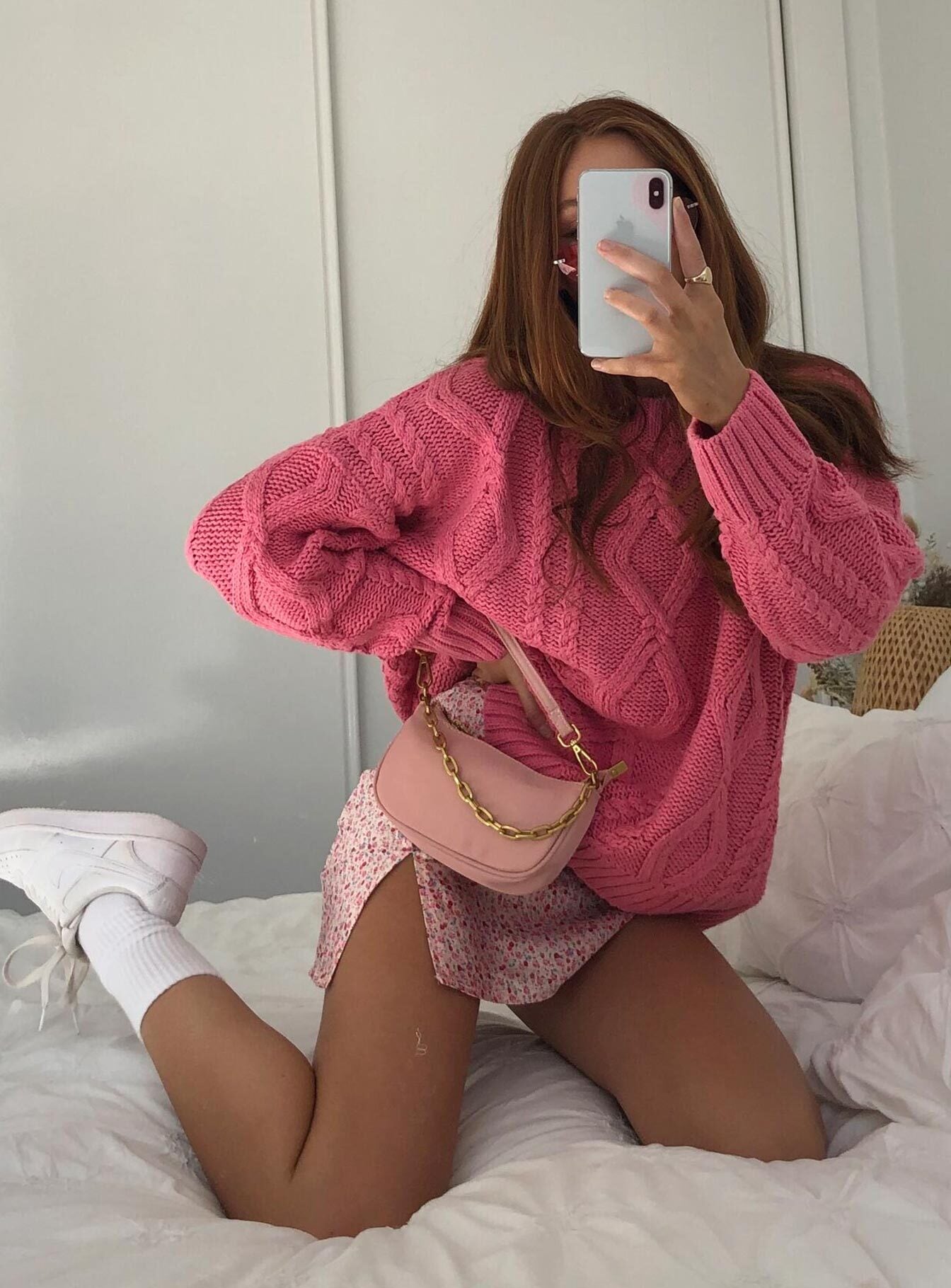 Pink pullovers sale