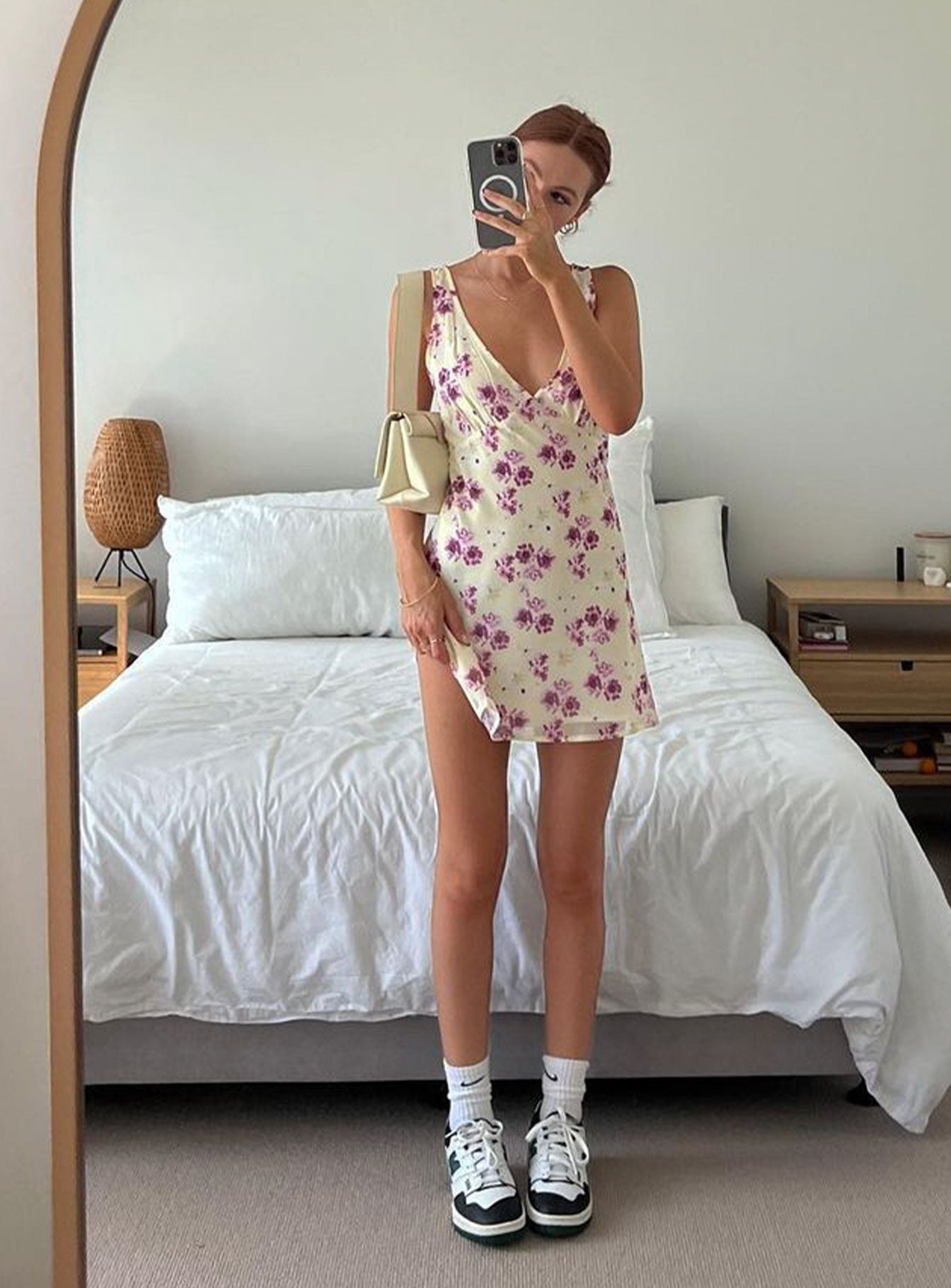 product Princess Polly Square Neck  Nellie Mini Dress Yellow Floral