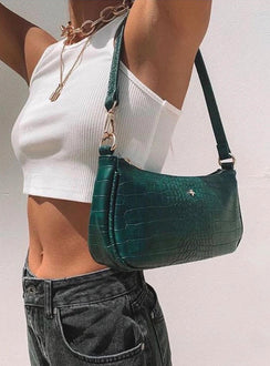 Peta & Jain Piper Bag Green Croc