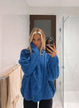 Anaya Oversized Sweater Monday Blues Princess Polly  regular 