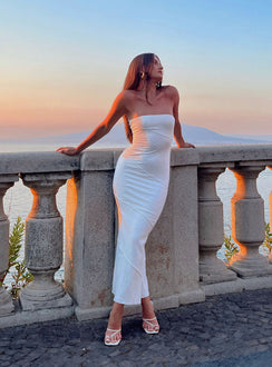 product Princess Polly Sweetheart Neckline  Oscar Midi Dress White