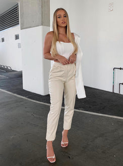 side view of model wearing Princess Polly Love Club Pants 