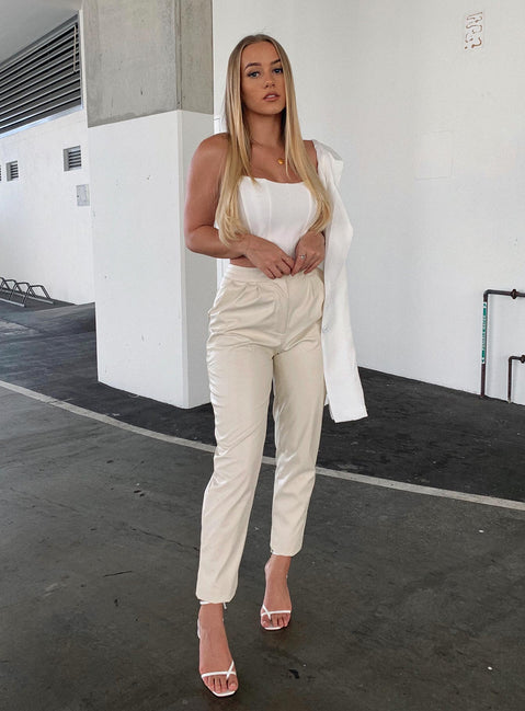 side view of model wearing Princess Polly Love Club Pants 